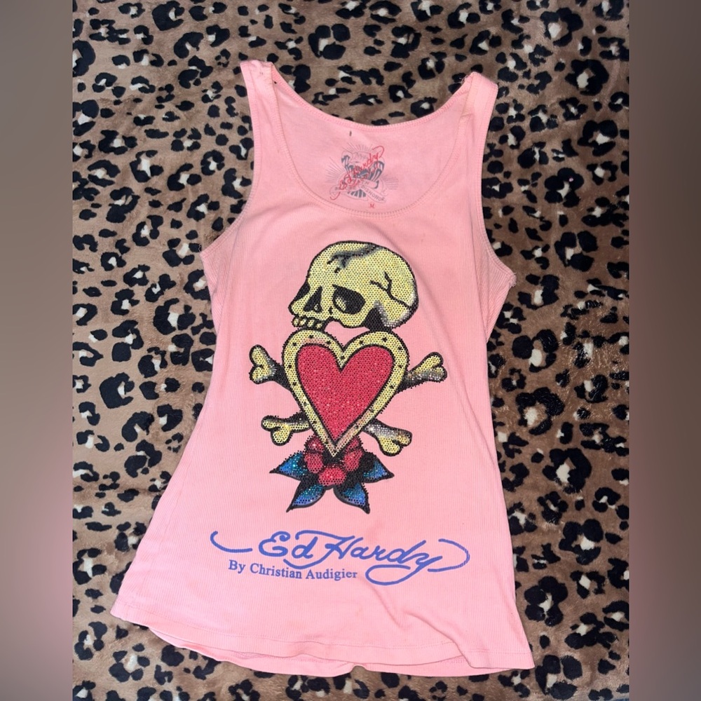 VINTAGE ED HARDY tank top